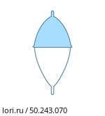 Icon Of Float. Thin Line With Blue Fill Design. Vector Illustration. Стоковая иллюстрация, агентство Ingram Publishing / Фотобанк Лори