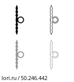 Santensu weapon of samurai for hand icon outline set black grey color vector illustration flat style simple image. Santensu weapon of samurai for hand icon outline set black grey color vector illustration flat style image. Стоковая иллюстрация, агентство Ingram Publishing / Фотобанк Лори
