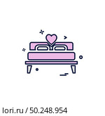 Valentine’s day icon design vector. Стоковая иллюстрация, агентство Ingram Publishing / Фотобанк Лори