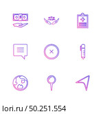 messages , email , document , speaker, sound , mute , file , folder , search , focus , target , icon, vector, design,  flat,  collection, style, creative,  icons. Стоковая иллюстрация, агентство Ingram Publishing / Фотобанк Лори