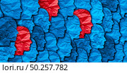 Herd Immunity and community disease spread or immunized population with infected people as infectious contagious virus spreading in society in a 3D illustration style. Стоковое фото, агентство Ingram Publishing / Фотобанк Лори