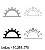 Medium light fastness Designation on the wallpaper symbol icon outline set black grey color vector illustration flat style simple image. Medium light fastness Designation on the wallpaper symbol icon outline set black grey color vector illustration flat style image. Стоковая иллюстрация, агентство Ingram Publishing / Фотобанк Лори