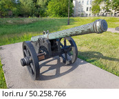 Ствол 2-гривенковой (67-мм)-полковой пушки.Санкт Петербург. (2023 год). Редакционное фото, фотограф Кургузкин Константин Владимирович / Фотобанк Лори