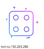 Dice icon design vector. Стоковая иллюстрация, агентство Ingram Publishing / Фотобанк Лори
