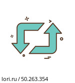 Refresh icon design vector. Стоковая иллюстрация, агентство Ingram Publishing / Фотобанк Лори