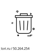 Trash icon design vector. Стоковая иллюстрация, агентство Ingram Publishing / Фотобанк Лори