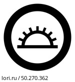Medium light fastness Designation on the wallpaper symbol icon in circle round black color vector illustration flat style simple image. Medium light fastness Designation on the wallpaper symbol icon in circle round black color vector illustration flat style image. Стоковая иллюстрация, агентство Ingram Publishing / Фотобанк Лори