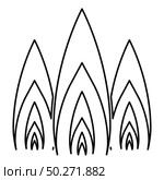 Three flame fire Burn bonfire 3 tongues icon outline black color vector illustration flat style simple image. Three flame fire Burn bonfire 3 tongues icon outline black color vector illustration flat style image. Стоковая иллюстрация, агентство Ingram Publishing / Фотобанк Лори