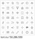 Pixel Perfect Set of 49 Vector Line Icons such as heart, love, file type, off, cdrom Vector Illustration. Стоковая иллюстрация, агентство Ingram Publishing / Фотобанк Лори