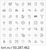 49 Universal Line Icons for Web and Mobile dollar, internet, shrink, security, user interface Vector Illustration. Стоковая иллюстрация, агентство Ingram Publishing / Фотобанк Лори