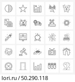 Line Icon Set of 25 Modern Symbols of jungle, animal, dollar, network, infrared Vector Illustration. Стоковая иллюстрация, агентство Ingram Publishing / Фотобанк Лори