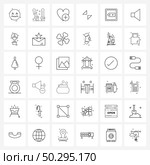 Set of 36 UI Icons and symbols for keyboard, backspace, like, expand, collapse Vector Illustration. Стоковая иллюстрация, агентство Ingram Publishing / Фотобанк Лори