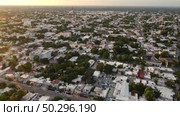 Expansive Aerial View Merida Yucatan City And Suburbs. Стоковое видео, видеограф Поскребышев Михаил / Фотобанк Лори