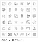 Set of 36 Simple Line Icons for Web and Print such as cup, star, old, star, money Vector Illustration. Стоковая иллюстрация, агентство Ingram Publishing / Фотобанк Лори
