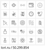 Set of 25 Universal Line Icons of cursor, money, dumb, dollar, bill Vector Illustration. Стоковая иллюстрация, агентство Ingram Publishing / Фотобанк Лори
