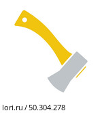Icon Of Camping Axe. Flat Color Design. Vector Illustration. Стоковая иллюстрация, агентство Ingram Publishing / Фотобанк Лори