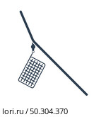 Icon Of Fishing Feeder Net. Flat Color Design. Vector Illustration. Стоковая иллюстрация, агентство Ingram Publishing / Фотобанк Лори