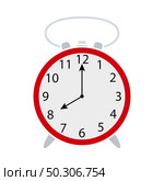 Alarm Clock Icon. Flat Color Design. Vector Illustration. Стоковая иллюстрация, агентство Ingram Publishing / Фотобанк Лори