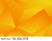 Abstract yellow geometric low polygon background and texture. Vector illustration. Стоковая иллюстрация, агентство Ingram Publishing / Фотобанк Лори