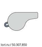 Whistle Icon. Editable Outline With Color Fill Design. Vector Illustration. Стоковая иллюстрация, агентство Ingram Publishing / Фотобанк Лори