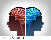 Technology and child development as a videogame or video game addiction psychology in teenagers changing the brain using computer technologies affecting the young mind with 3D illustration elements. Стоковое фото, агентство Ingram Publishing / Фотобанк Лори