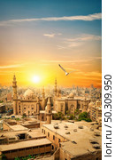 View of the Mosque Sultan Hassan in Cairo. The Sultan Hassan in Cairo. Стоковое фото, агентство Ingram Publishing / Фотобанк Лори