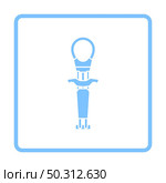 Alpinist Camalot Icon. Blue Frame Design. Vector Illustration. Стоковая иллюстрация, агентство Ingram Publishing / Фотобанк Лори