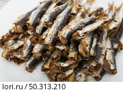 Sardines baked in oven. Стоковое фото, фотограф Яков Филимонов / Фотобанк Лори