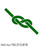 Alpinist Rope Knot Icon. Flat Color Design. Vector Illustration. Стоковая иллюстрация, агентство Ingram Publishing / Фотобанк Лори