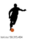 Soccer Player Silhouette. Smooth and Clean Design. Vector Illustration.. dance and sport set. Стоковая иллюстрация, агентство Ingram Publishing / Фотобанк Лори