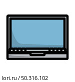 Laptop Icon. Editable Bold Outline With Color Fill Design. Vector Illustration. Стоковая иллюстрация, агентство Ingram Publishing / Фотобанк Лори