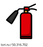 Fire Extinguisher Icon. Editable Bold Outline With Color Fill Design. Vector Illustration. Стоковая иллюстрация, агентство Ingram Publishing / Фотобанк Лори