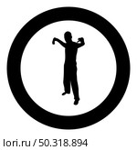 Man with sword machete Cold weapons in hand military man Soldier Serviceman in various positions Hunter with knife Fight poses Strong defender Warrior concept Weaponry Standing silhouette in circle round black color vector illustration solid outline style simple image. Man with sword machete Cold weapons in hand military man Soldier Serviceman in positions Hunter with knife Fight poses Strong defender Warrior concept Weaponry Stand silhouette in circle round black color vector illustration solid outline style image. Стоковая иллюстрация, агентство Ingram Publishing / Фотобанк Лори