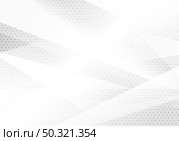 Abstract geometric triangles white and gray background with polka dots stripes modern design. Vector illustration. Стоковая иллюстрация, агентство Ingram Publishing / Фотобанк Лори