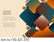 Abstract squares rounded layered pattern on white background. Vector illustration. Стоковая иллюстрация, агентство Ingram Publishing / Фотобанк Лори