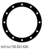 Rubber gasket with holes Grommet seal Leakage o-ring Reten icon black color vector illustration flat style simple image. Rubber gasket with holes Grommet seal Leakage o-ring Reten icon black color vector illustration flat style image. Стоковая иллюстрация, агентство Ingram Publishing / Фотобанк Лори