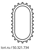 Strap for engine washing machine Cambelt Shootless belt contour outline icon black color vector illustration flat style simple image. Strap for engine washing machine Cambelt Shootless belt contour outline icon black color vector illustration flat style image. Стоковая иллюстрация, агентство Ingram Publishing / Фотобанк Лори