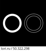 Rubber gasket Grommet seal Leakage o-ring Reten icon white color vector illustration flat style simple image set. Rubber gasket Grommet seal Leakage o-ring Reten icon white color vector illustration flat style image set. Стоковая иллюстрация, агентство Ingram Publishing / Фотобанк Лори