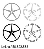 Sheave Pulley for engine washing machine Crosshead set icon grey black color vector illustration flat style simple image. Sheave Pulley for engine washing machine Crosshead set icon grey black color vector illustration flat style image. Стоковая иллюстрация, агентство Ingram Publishing / Фотобанк Лори