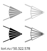 Air blower fire bellow forge set icon grey black color vector illustration flat style simple image. Air blower fire bellow forge set icon grey black color vector illustration flat style image. Стоковая иллюстрация, агентство Ingram Publishing / Фотобанк Лори