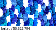 labour shortages or Worker shortage as as employers are looking for missing workers due to resignations or unemployment and job losses or a human resources concept on a blue background  in a 3D illustration style. Стоковое фото, агентство Ingram Publishing / Фотобанк Лори