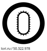 Strap for engine washing machine Cambelt Shootless belt icon in circle round black color vector illustration solid outline style simple image. Strap for engine washing machine Cambelt Shootless belt icon in circle round black color vector illustration solid outline style image. Стоковая иллюстрация, агентство Ingram Publishing / Фотобанк Лори