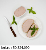 delicious pate sandwiches plate. Стоковое фото, агентство Ingram Publishing / Фотобанк Лори