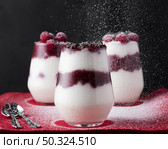 front view arrangement delicious christmas desserts. Стоковое фото, агентство Ingram Publishing / Фотобанк Лори