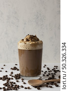 aromatic frappuccino table. Resolution and high quality beautiful photo. aromatic frappuccino table. High quality beautiful photo concept. Стоковое фото, агентство Ingram Publishing / Фотобанк Лори