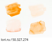 orange brush strokes isolated white backdrop. High resolution photo. orange brush strokes isolated white backdrop. High quality photo. Стоковое фото, агентство Ingram Publishing / Фотобанк Лори
