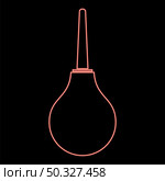 Neon enema red color vector illustration flat style light image. Neon enema red color vector illustration flat style image. Стоковая иллюстрация, агентство Ingram Publishing / Фотобанк Лори