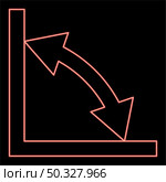 Neon geometry math signs symbols red color vector illustration flat style light image. Neon geometry math signs symbols red color vector illustration flat style image. Стоковая иллюстрация, агентство Ingram Publishing / Фотобанк Лори