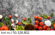 top view arrangement healthy food immunity boosting. High resolution photo. top view arrangement healthy food immunity boosting. High quality photo. Стоковое фото, агентство Ingram Publishing / Фотобанк Лори