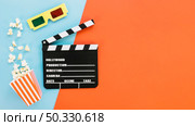 clapperboard with 3d glasses popcorn. High resolution photo. clapperboard with 3d glasses popcorn. High quality photo. Стоковое фото, агентство Ingram Publishing / Фотобанк Лори